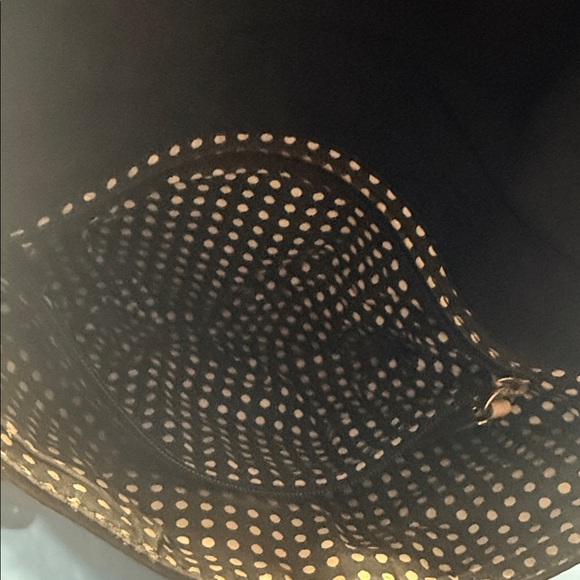 Kate Spade Black and Tan Crossbody Bag with Gold Accents and folds over - Picture 8 of 10